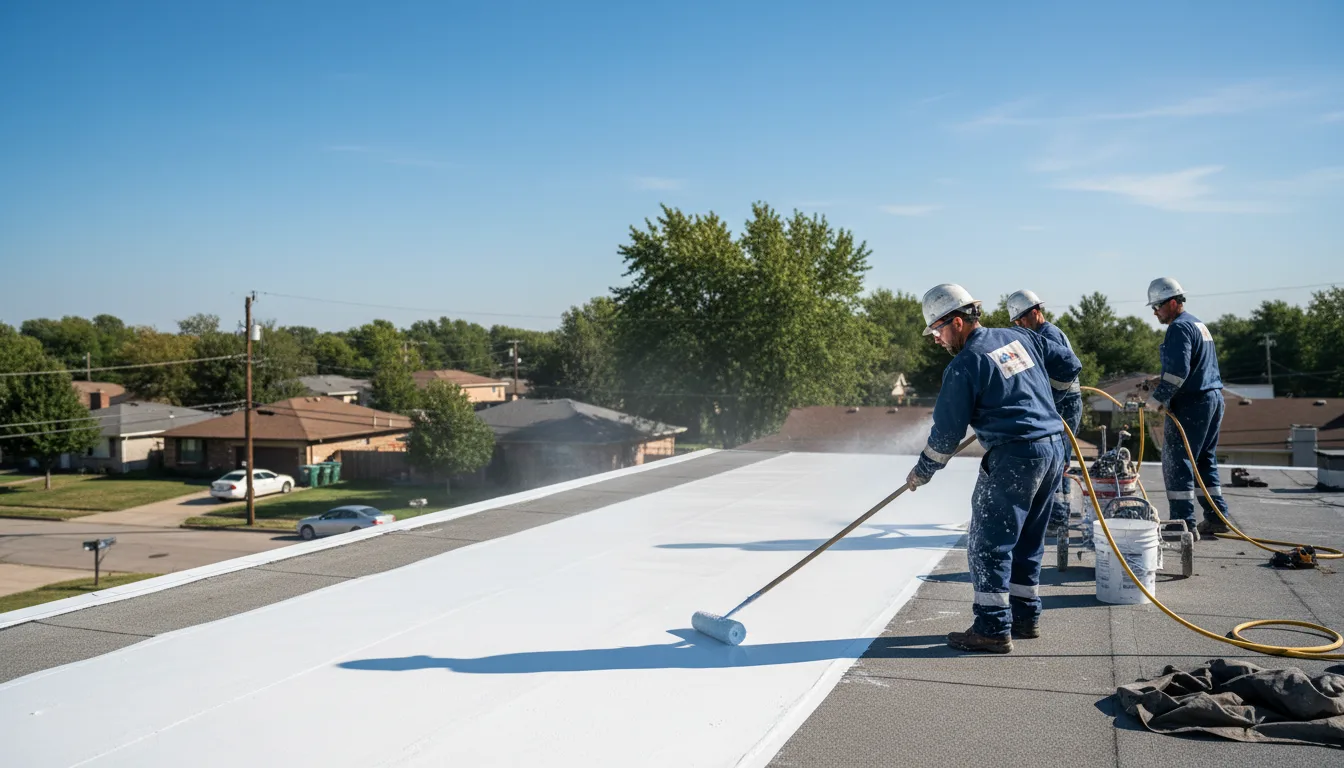 Commercial roof coating in Glenwood, IN near me
